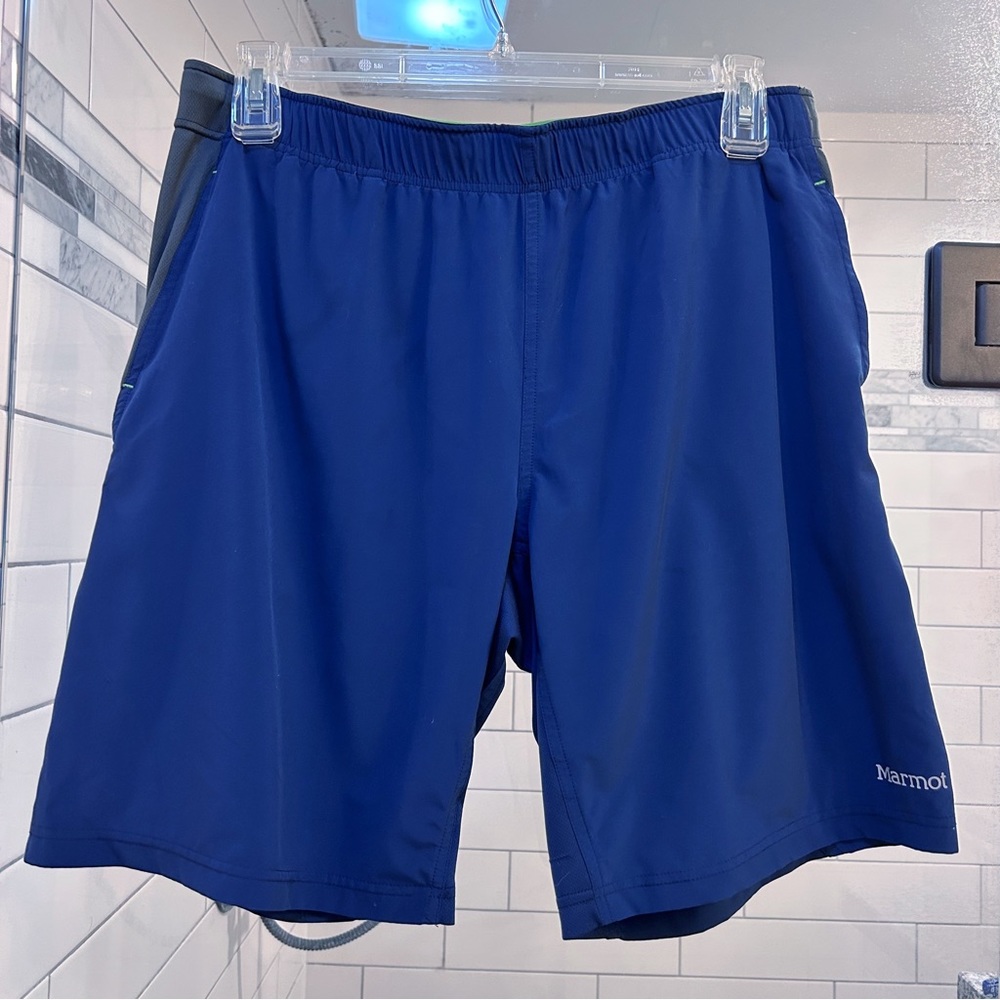Mens Marmot Navy Blue Hybrid Shorts Sz. XL